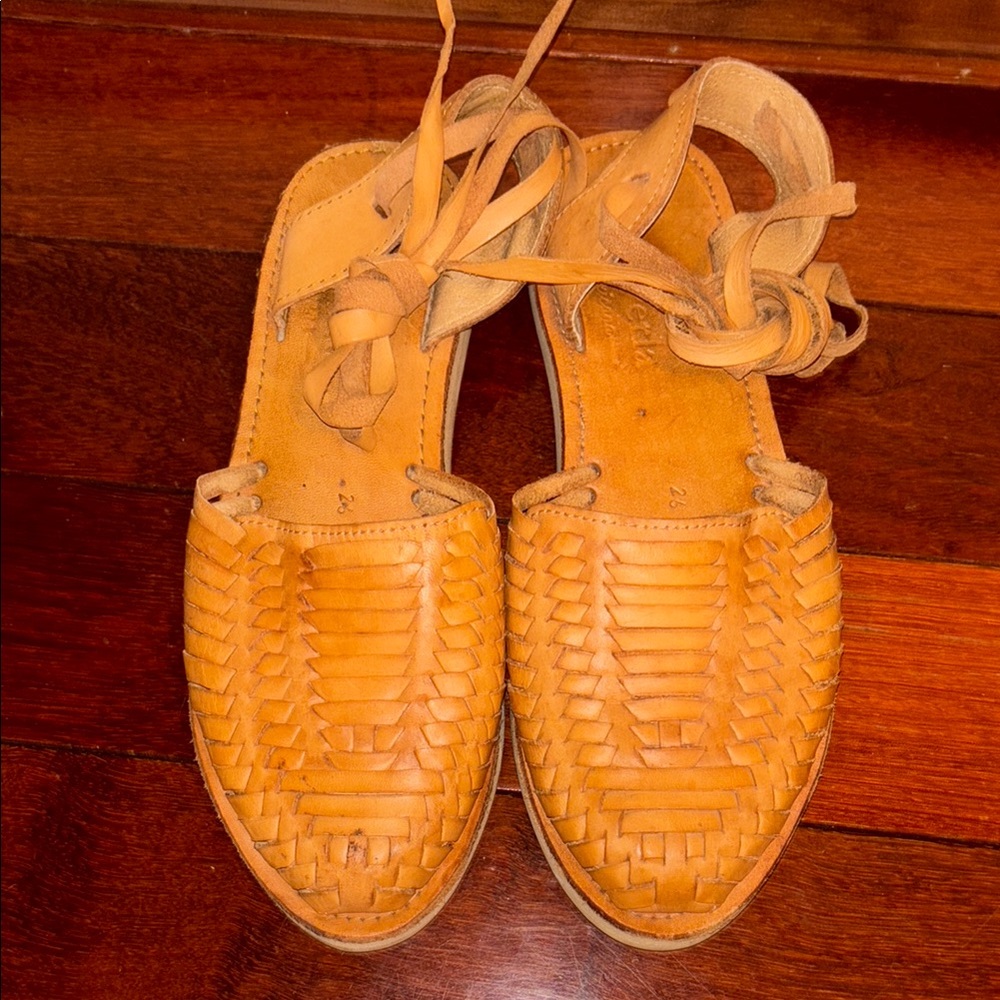 Tan Leather Women's Sandals 8.5/9